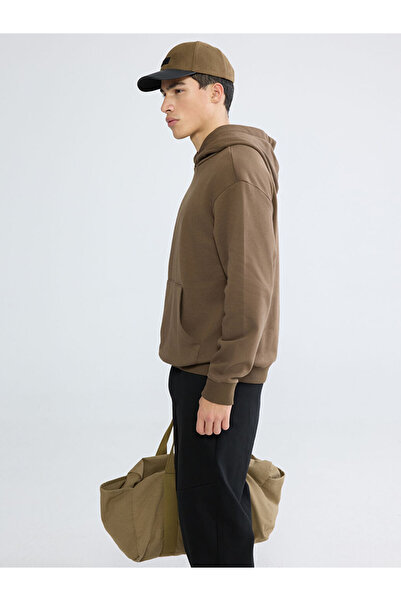 LC Waikiki RMZ Clothing Difference Мъжка дебела качулка с кенгуру джоб