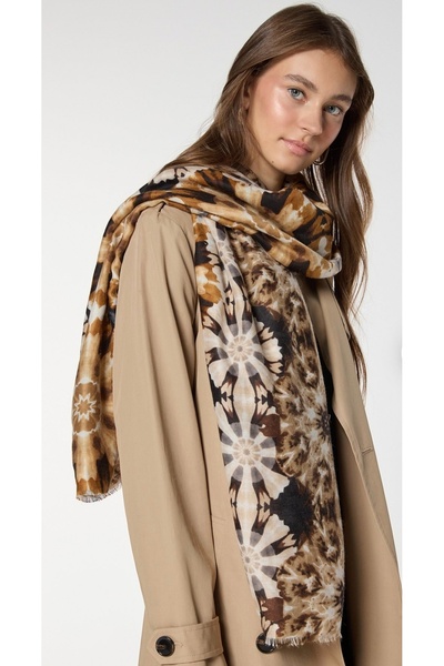 FRESCO SCARFS Colorful Patterned Shawl*