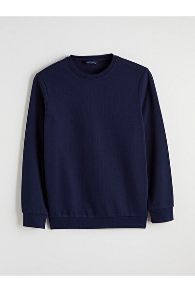 LC Waikiki LCWAIKIKI ClassicLacivert guler rotund Hanorac gros pentru bărbați...