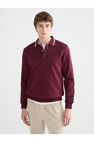 LC Waikiki ΕΠΙΚΕΙΜΕΝΕΣ ΠΡΟΣΦΟΡΕΣ ΕΝΔΥΜΑΤΩΝ RMZ Χοντρό ανδρικό φούτερ με γιακά...