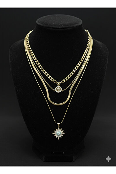 stainles steel Çoklu çelik kolye