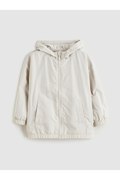 LC Waikiki Lcw Kids Beige Hooded Boy's Coat