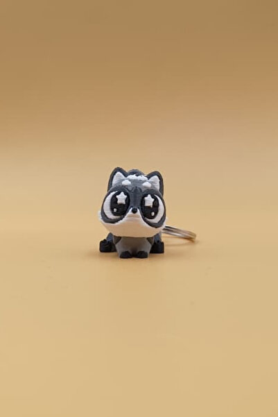 Rodopiva سلسلة مفاتيح على شكل عين نجمة - حلية متحركة لتزيين الحقائب