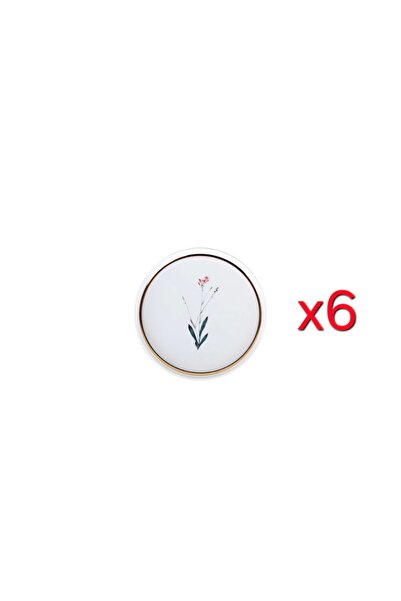 Porland Botanical Desen4 Düz Tabak 6'lı 18cm