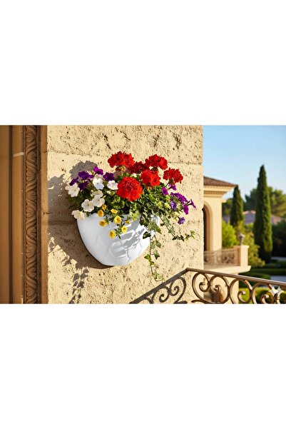 Livona Concep Duvar Tipi Çiçek Saksısı - Estetik Balkon ve Bahçe Tasarımı