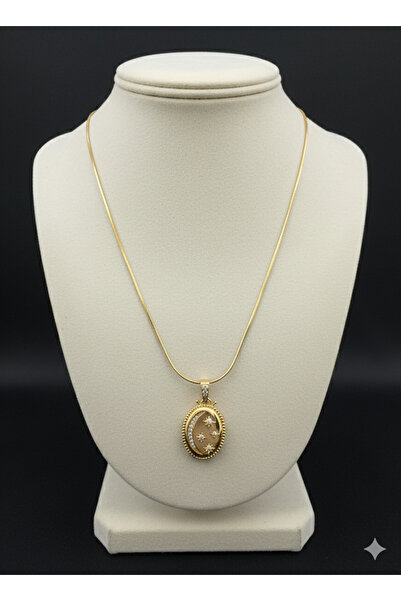 staınless steel Çelik ayyıldız kolye