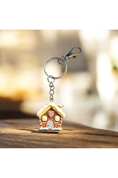 Pawnest Handmade Gingerbread House, House, Keychain – Cookie House Winter Des...