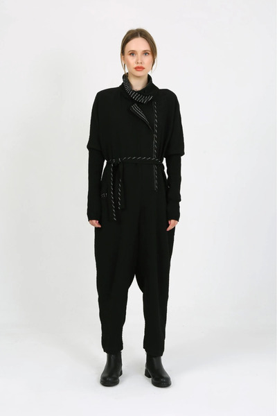 DES CONCEPT Kadın Asimetrik Yaka Kesim Salopet