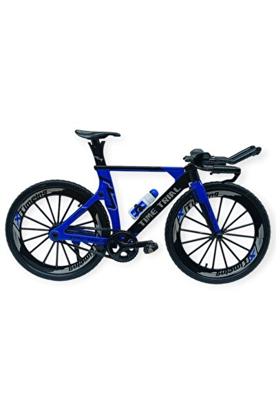 Lisinya Model Araçlar -1/10 Metal Yarış Bisikleti 18 cm - Mavi (Lisinya)