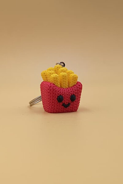 Rodopiva Breloc cu model tricotat pentru cartofi prăjiți (plastic)