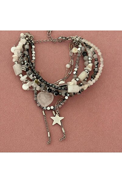 JİMNY JEWELRY Pelin Moonstone Natural Bracelet