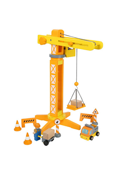 Small Foot Giant wooden crane with site accessories, SMALL FOOT, 3 years +