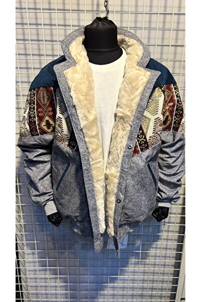 AZTEK VİNTAGE KÜRKLÜ OVERSİZE MONT