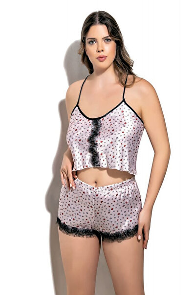 Nightlight Plus Size Satin Shorts Set