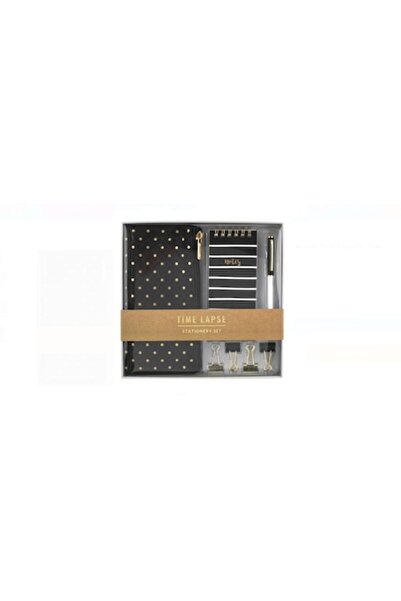 OMC Kit de birou cu penar, caiet, pix, 4 cleme