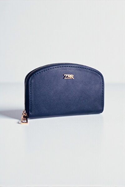dericom Women's Zippered Multi-Compartment Navy Blue Wallet – Stylish and Com...