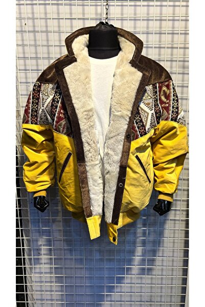 AZTEK VİNTAGE KÜRKLÜ OVERSİZE MONT