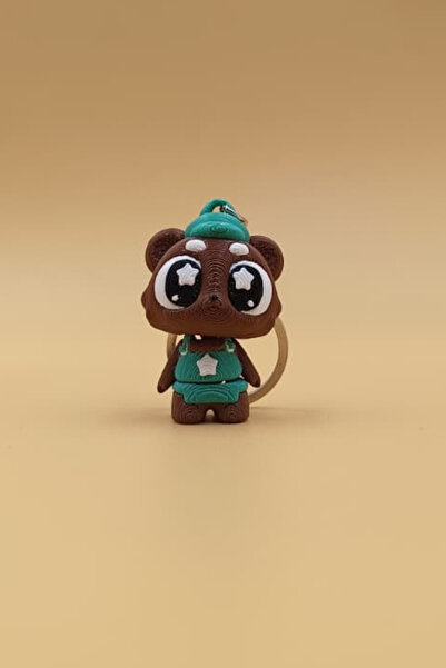 Rodopiva سلسلة مفاتيح على شكل عين نجمة - حلية متحركة لتزيين الحقائب