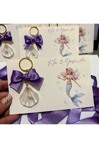 Mapel 18 Adet Deniz kızı temalı anahtarlık, Doğum günü, diş buğdayı, mevlid h...
