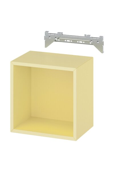 genernic وحدة رفوف جدارية، لون أصفر باهت، 35 × 25 × 35 سم