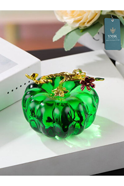 YNSK Luxury | Autumn | Kristal Cam Kabak Dekoratif Obje - 6 cm | 1 Adet