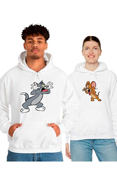 YRN COLLECTION للجنسين النساء الرجال عاشق زوجين مزيج توم وجيري تصميم مطبوعة م...