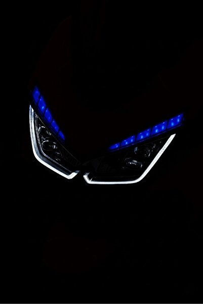 MotoFolyocum Mondial Strada Koyu Mavi Far Filmi Folyo