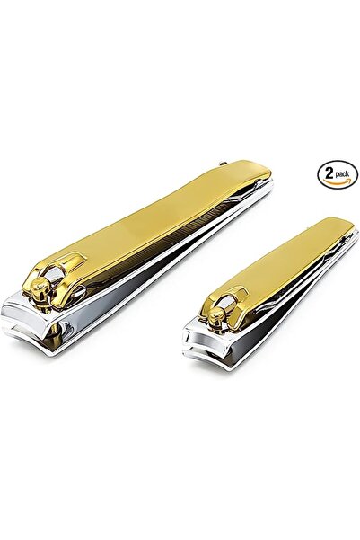 Choice3 طقم من قطعتين ذهبيتين، مقص أظافر من الفولاذ المقاوم للصدأ عالي الجودة...