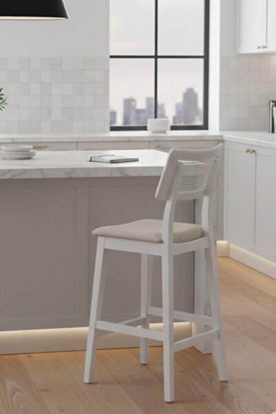 Woodenbend Mirla Lake Beyaz Kayın Ağacı İskandinav Modern Country Tarz Bar Sa...