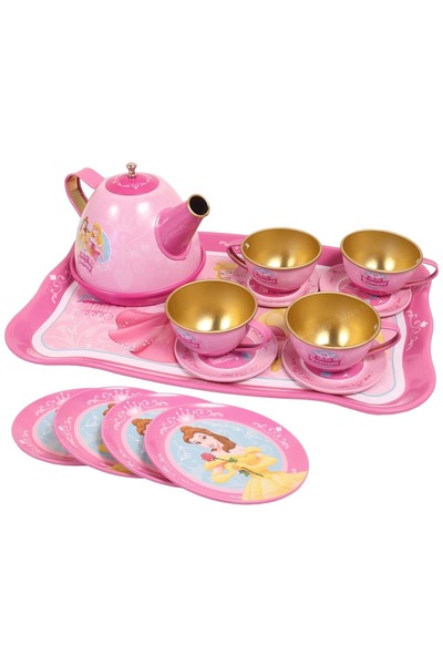 Toybox Tea Party Set for Little Girls, Princess Kids Kitchen Pretend Toy