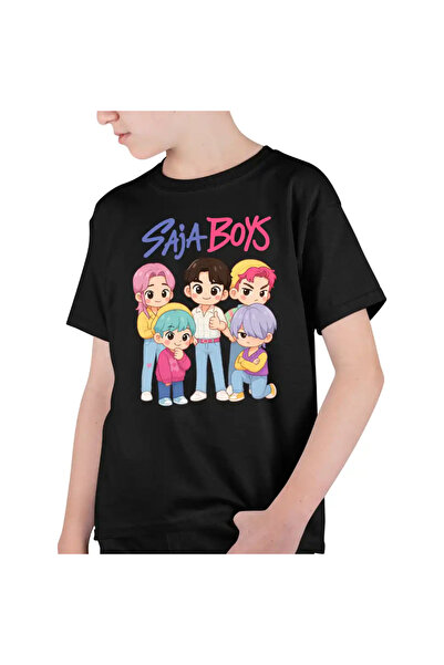 OEM Παιδικό T-Shirt για Αγόρια Huntrix Saja Boys Kpop Demon Hunters