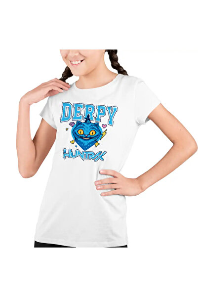 OEM Tricou Copii Fete Huntrix Derpy Pisica Kpop Demon Hunters