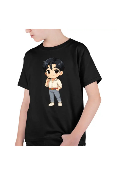 OEM Παιδικό Αγόρι T-Shirt Huntrix Saja Boys Jinu Chibi Kpop