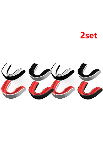 MOJOYCE واقي فم للتدريب على القتال من تشويس تايب إيه، طقم من قطعتين، واقي فم ...