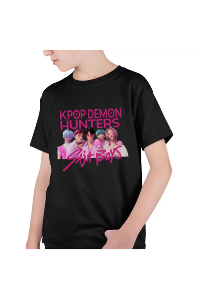 OEM Tricou Copii Baieti Huntrix Saja Boys Demon Hunters Kpop