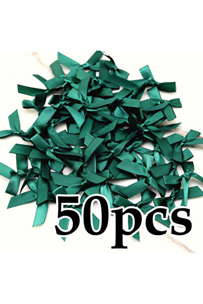 Choice 50 قطعة من شرائط الزينة الخضراء مقاس 4 سم، شرائط ملونة صغيرة الحجم من ...