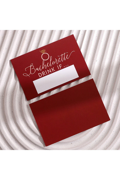 Choice1 10-pcs-red 10 Pcs Bachelorette Party Drinking Game - if Game Scratch ...