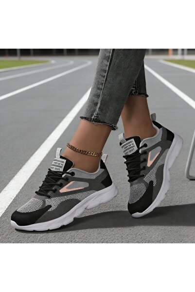 SOSENFER Kadın koşu ayakkabıları, rahat yumuşak tabanlı rahat spor ayakkabıları