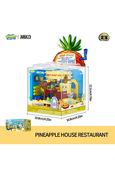 Choice7 مطعم الأناناس مع صندوق سبونج بوب، مبنى الأناناس، مطعم منزل الأناناس، ...