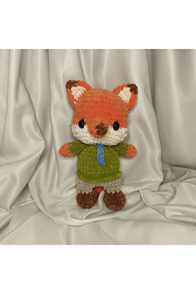 zeanqua El Yapımı Nick ve Judy Peluş Oyuncak / Zootopia Amigurumi Seti