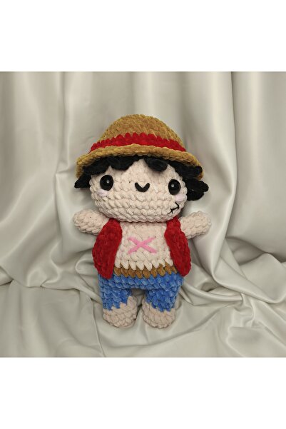 zeanqua El Yapımı Tek Parça Tığ İşi Peluş: Luffy, Nami, Chopper,Sanji Amigurumi
