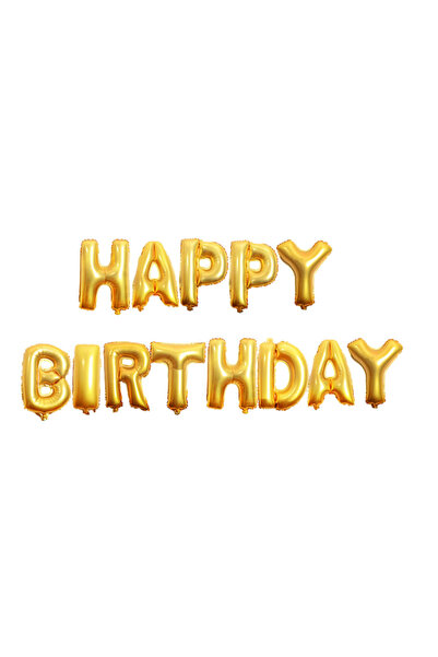 Choice 16INCH gold 16 inch Letters HAPPY BIRTHDAY Foil Balloons Happy Birthda...