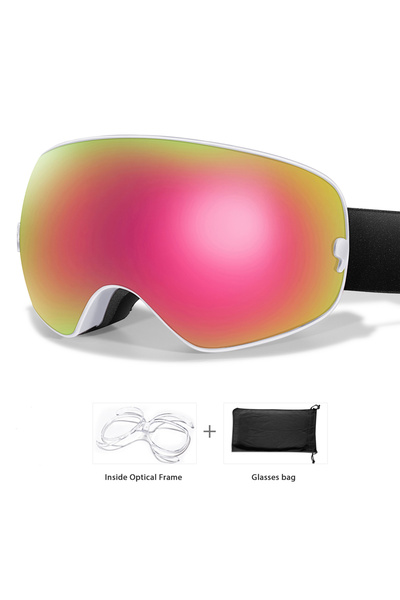Choice نظارات التزلج على الجليد SA14-OA للرياضات الخارجية، مضادة للضباب، حماي...