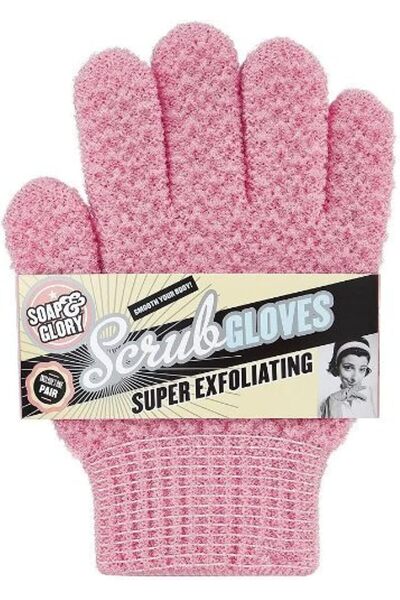 Soap & Glory Exfoliating Scrub Gloves - One Size