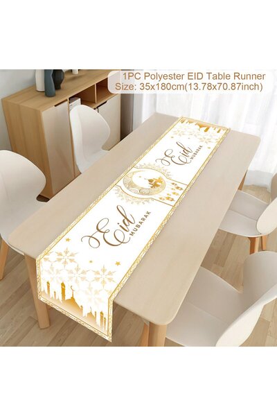 Choice16 16 زينة رمضان 2025، مفرش طاولة، عيد مبارك، ديكور منزلي، مفرش طاولة، ...