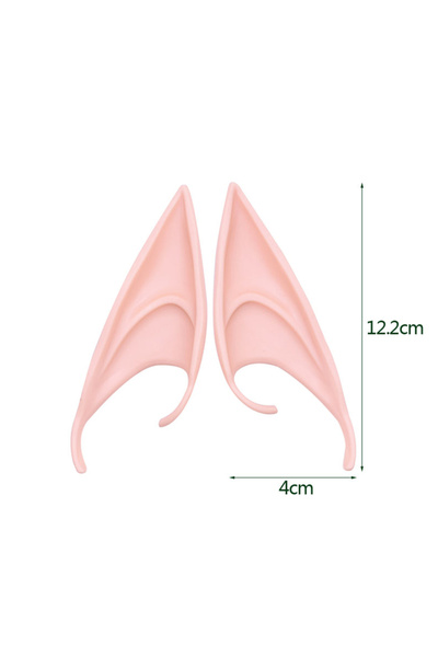 Choice 02 دعامة تنكرية من اللاتكس للهالوين، حفلة، مدينة الأشباح، أذن حادة، إلوير