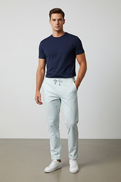 Fulla Moda Pantaloni cu talie cu șireturi