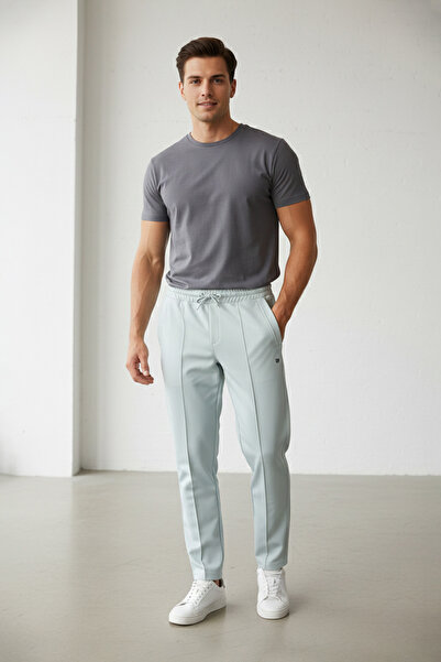 Fulla Moda Beli Bağlamalı Çimalı Baskılı Pantolon