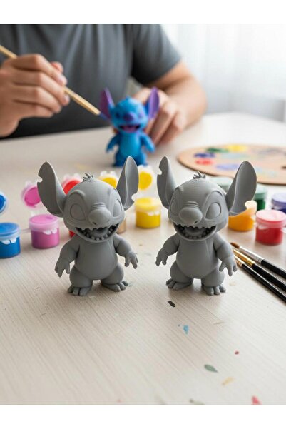 cevherprint 11 CM STİTCH 3D BASKI BOYAMA SETİ (İkili) | Akrilik Boya ve Fırça...