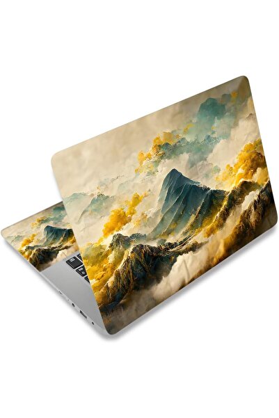 ALAYRA International غطاء لاصق للكمبيوتر المحمول قابل للتخصيص مع وسادات للمعص...